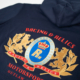 Racing Relics Benson hoodie in navy blue – oversized brushed cotton hoodie with embroidered front and back logos