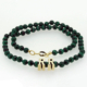 Racing Relics RR Malachite Line Gold Edition – green malachite and gold necklace