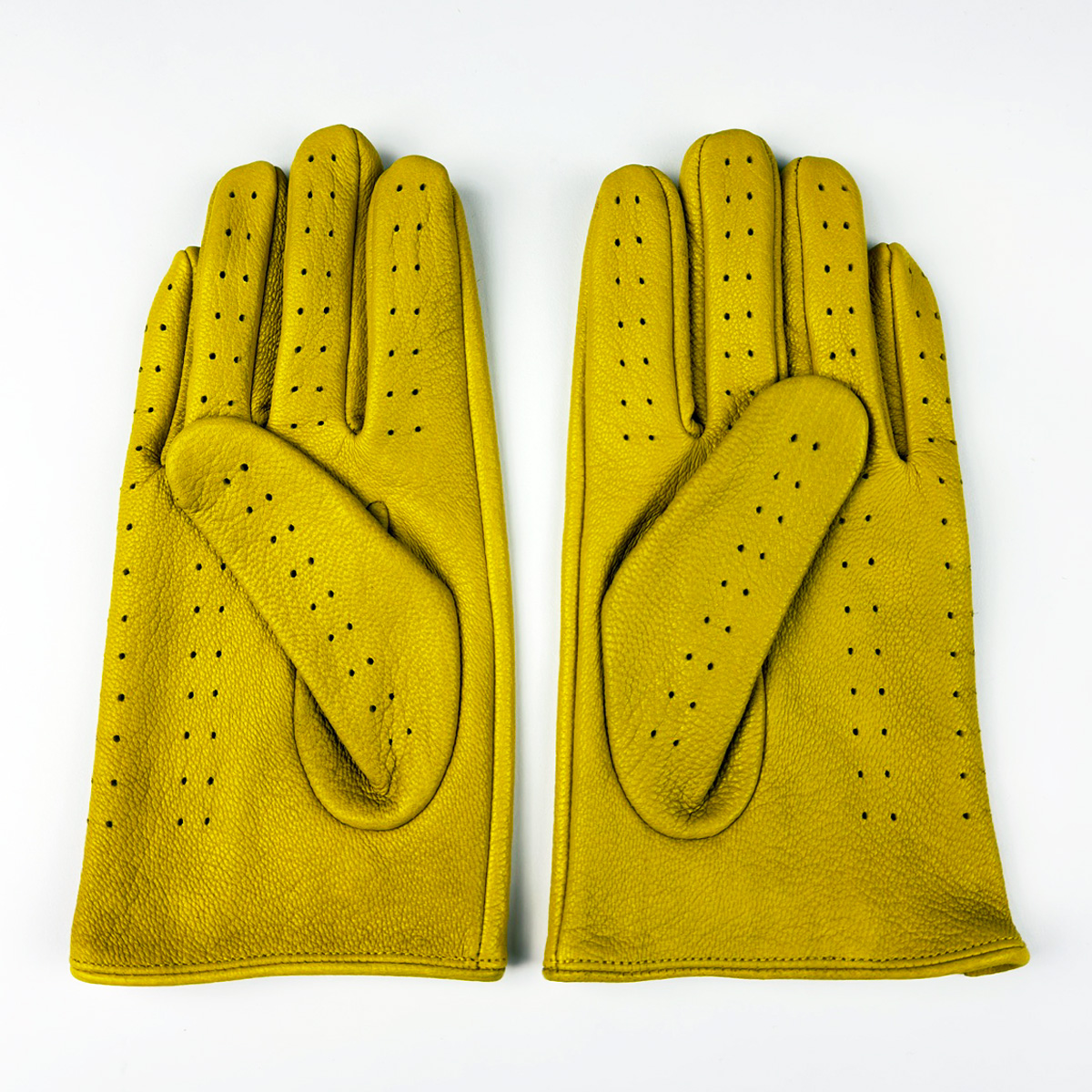 "Yellow Continental Driver Gloves" - Image 2