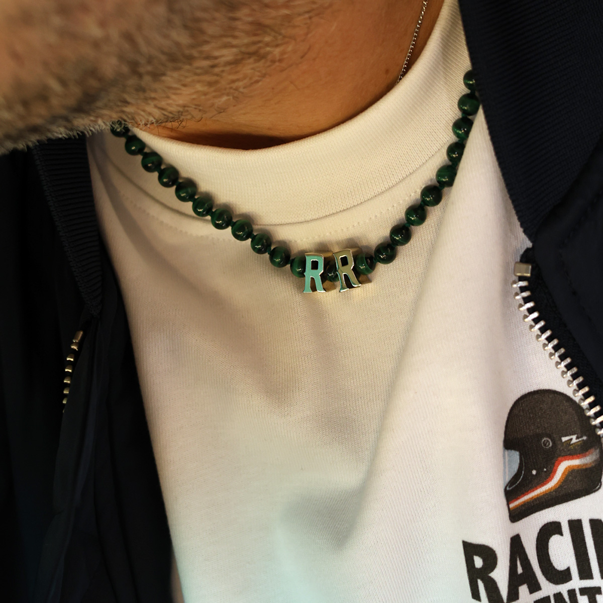 RR Malachite Necklace – Gold Edition - Image 2
